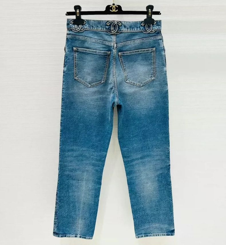 Chanel Chanel 24s waist double c straight jeans Size 24" / US 00 / IT 34 - 5 Thumbnail