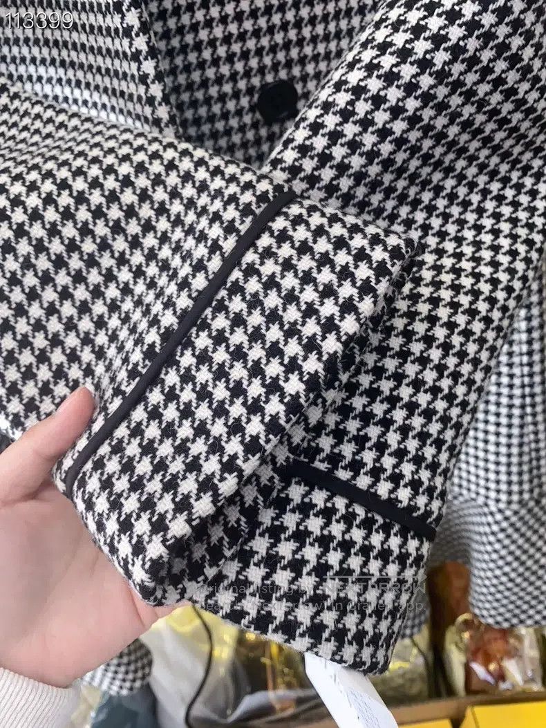 Valentino Valentino Houndstooth coat Size S / US 4 / IT 40 - 4 Thumbnail