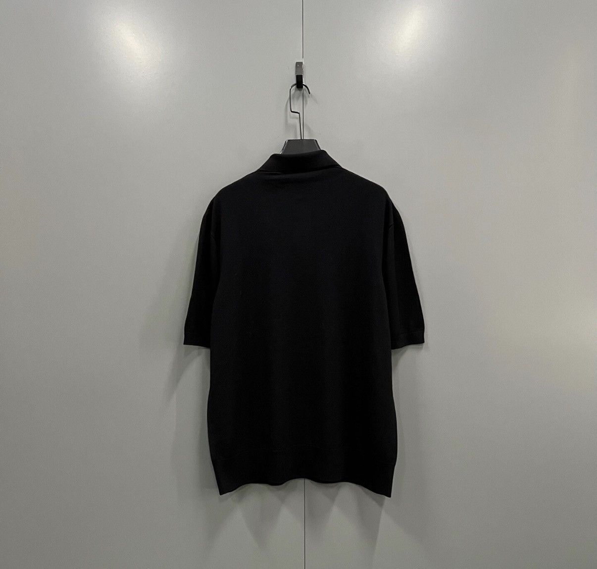 Burberry Burberry Black Knit Short-Sleeve Polo Shirt J41 Size US XL / EU 56 / 4 - 2 Thumbnail