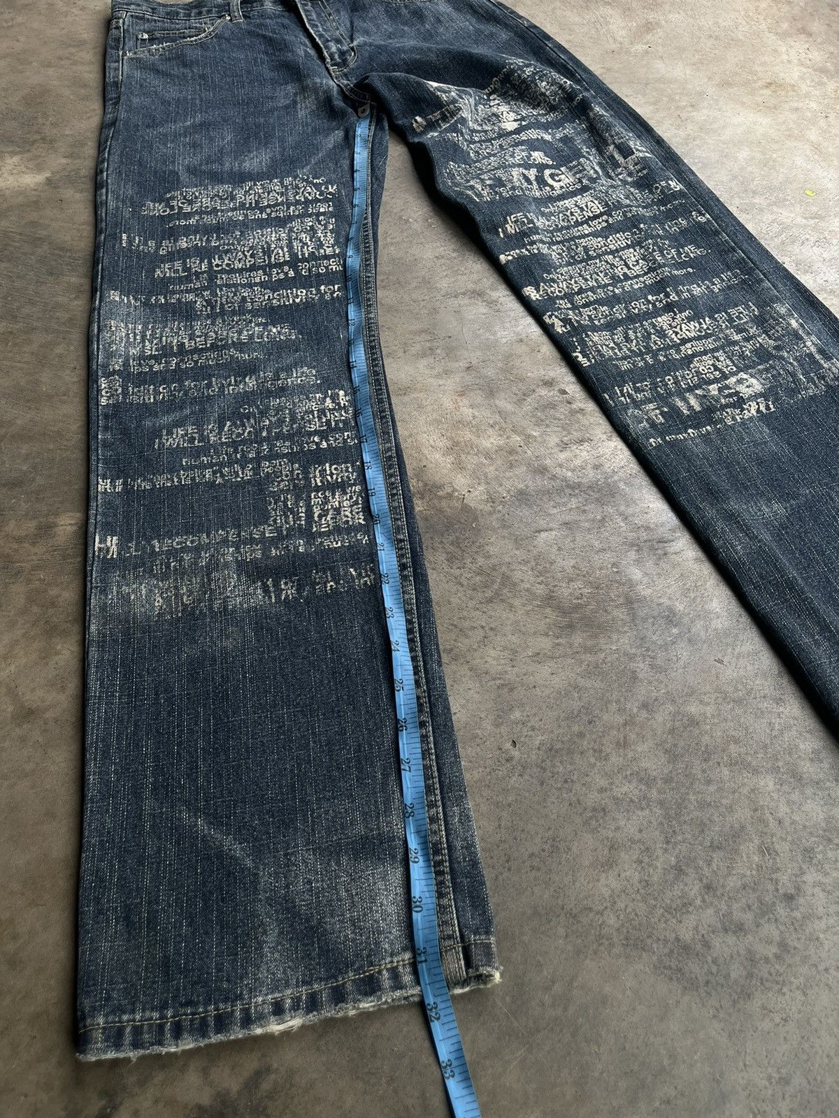 If Six Was Nine JAPANESE FREEBEAT POEM PUNK DENIM SEDITIONARIES GOTHIC STYLE Size US 32 / EU 48 - 17 Thumbnail