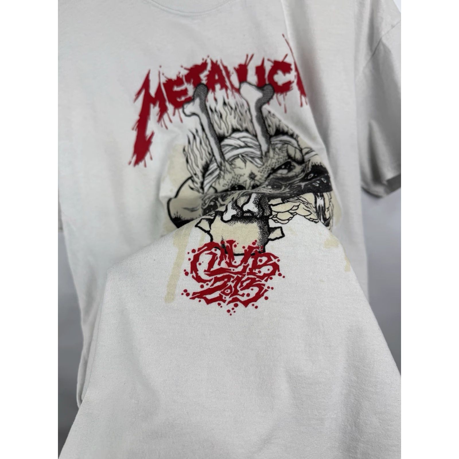 Vintage VINTAGE Metallica T-Shirt XL White Men Large Y2K Soon You’ll Please Their Appetite US Flag Size US XL / EU 56 / 4 - 5 Thumbnail