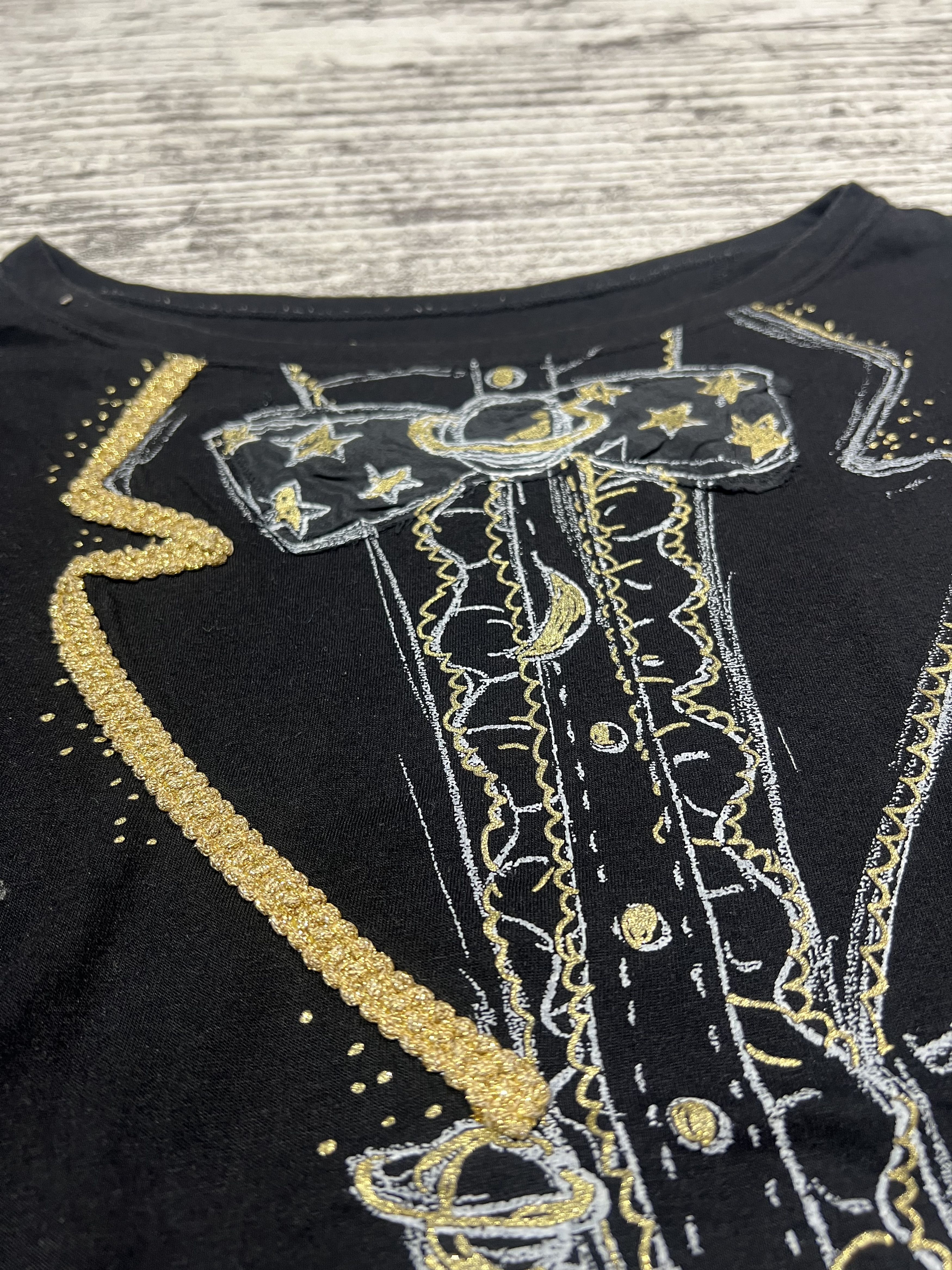 Issey Miyake 2000s Tsumori Chisato Japanese Embroidery Sleeveless Tee Size US L / EU 52-54 / 3 - 3 Thumbnail