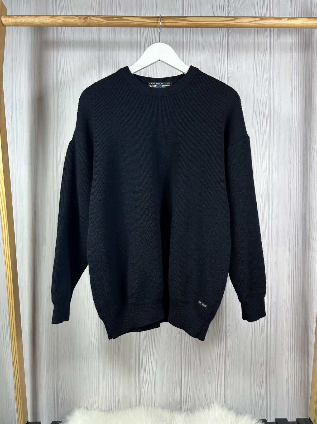 Saint James Vintage Saint James Au Petit Matelot Woolmark Sweater France Size US L / EU 52-54 / 3 - 1 Thumbnail