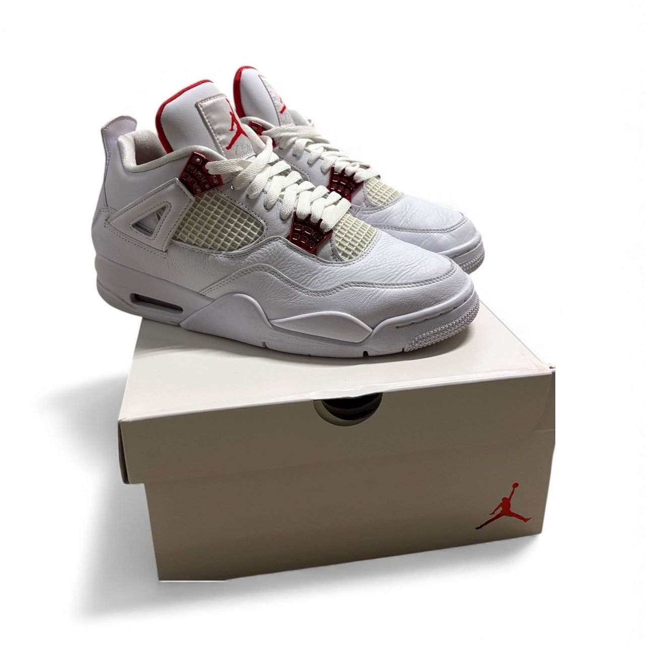 Jordan Brand Size 9.5 - Air Jordan 4 Retro 'Orange Metallic' Sneakers Size US 9.5 / EU 42-43 - 3 Thumbnail