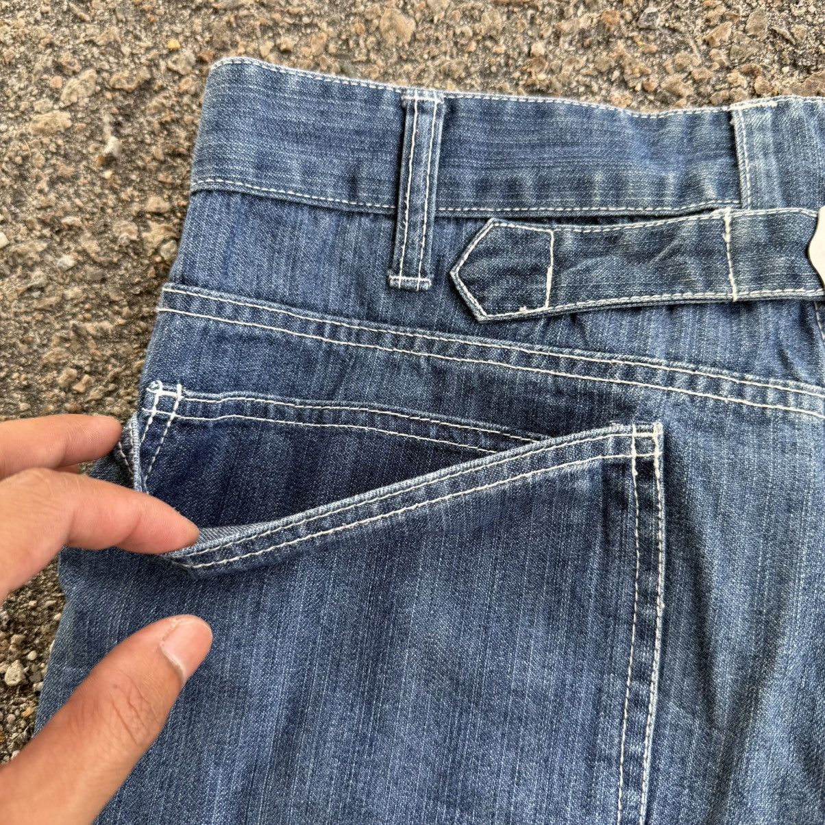 Japanese Brand W32 Vintage Hanjiva Bush Pants Faded Denim Jean Pants Size US 32 / EU 48 - 11 Thumbnail