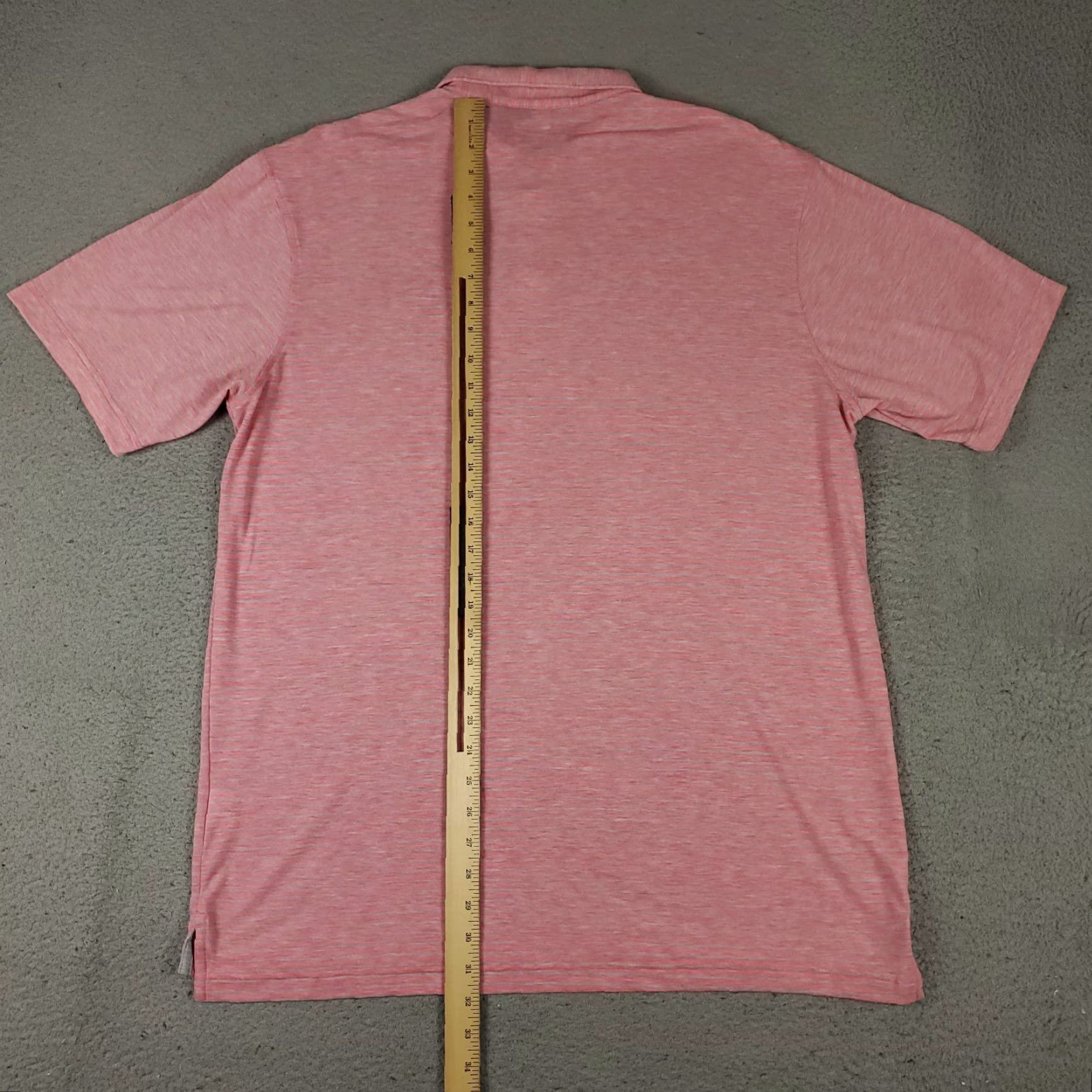 Peter Millar Peter Millar Polo Shirt Mens Large Pink Gray Striped Golf Short Sleeve Size US L / EU 52-54 / 3 - 3 Thumbnail