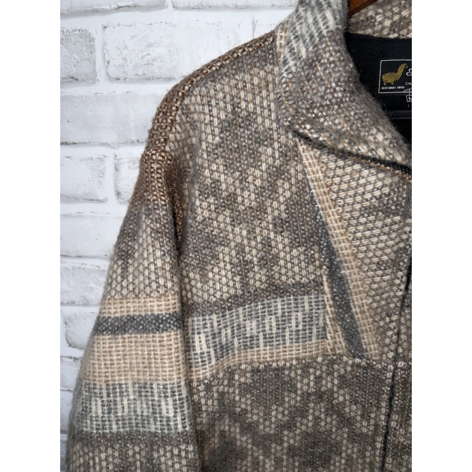 Vintage Alpaca Full Zip Jacket Unisex Adults M Medium Gray Size M / US 6-8 / IT 42-44 - 6 Thumbnail