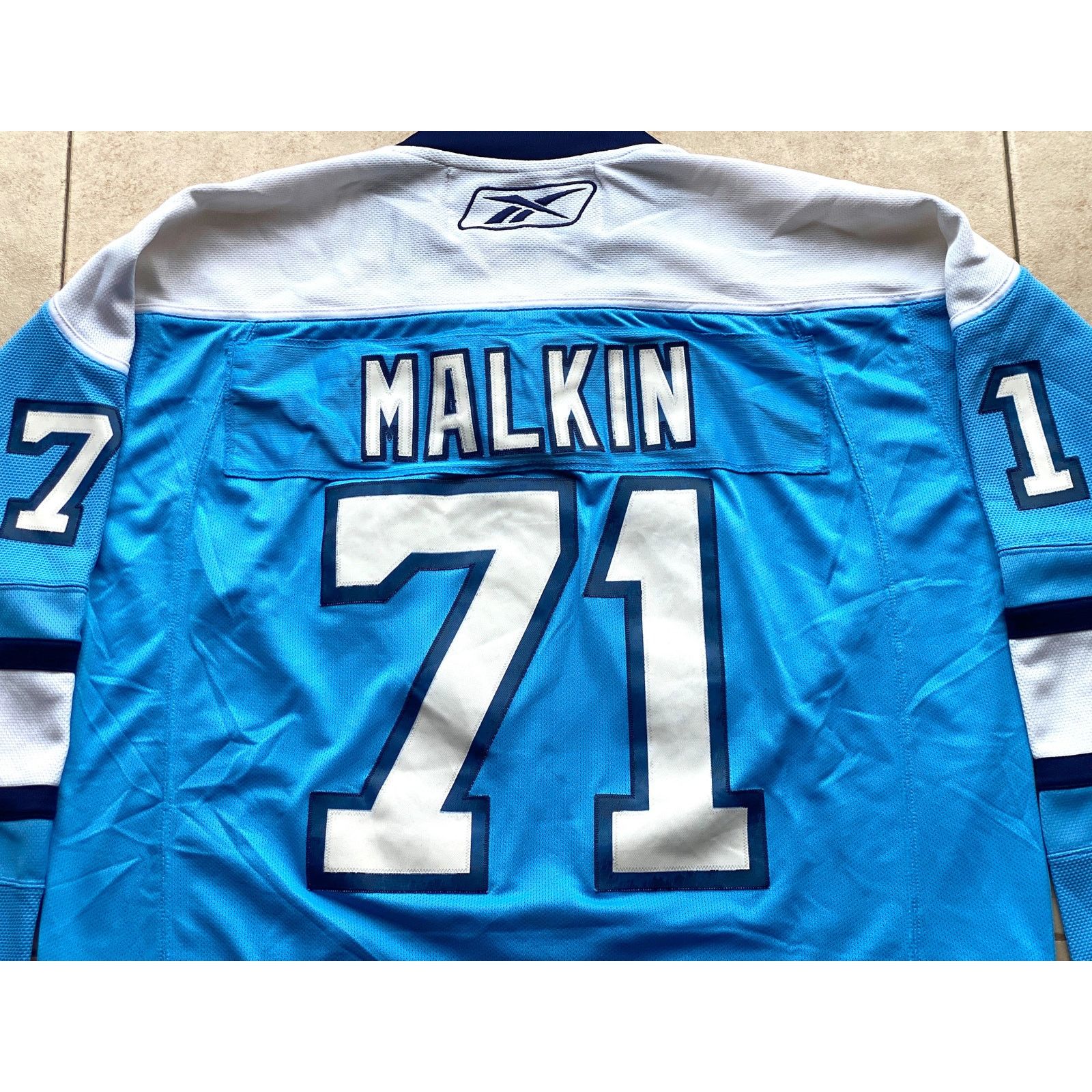 NHL × Reebok MALKIN Pittsburgh Penguins 2008 RBK jersey XL blue NHL vtg Size US XL / EU 56 / 4 - 4 Thumbnail