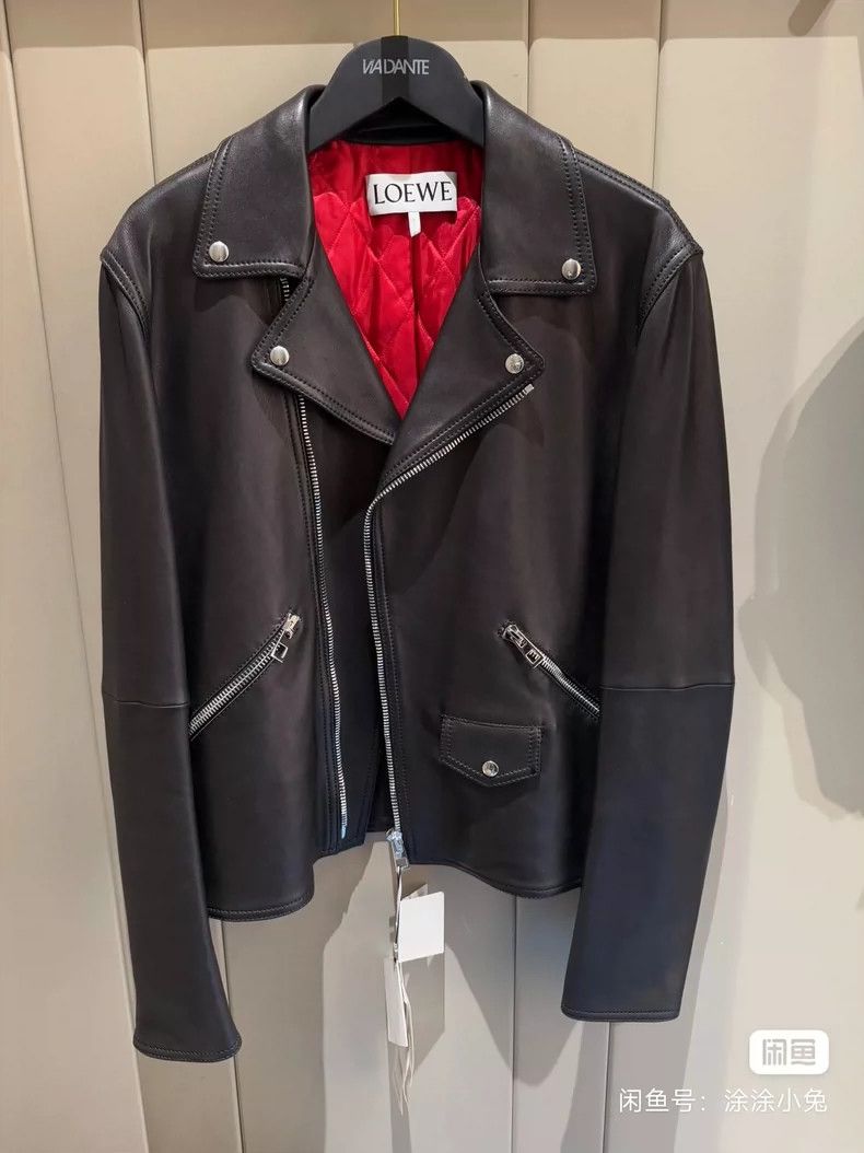 Loewe Loewe A leather coat with a collar zipper Size XL / US 12-14 / IT 48-50 - 1 Thumbnail