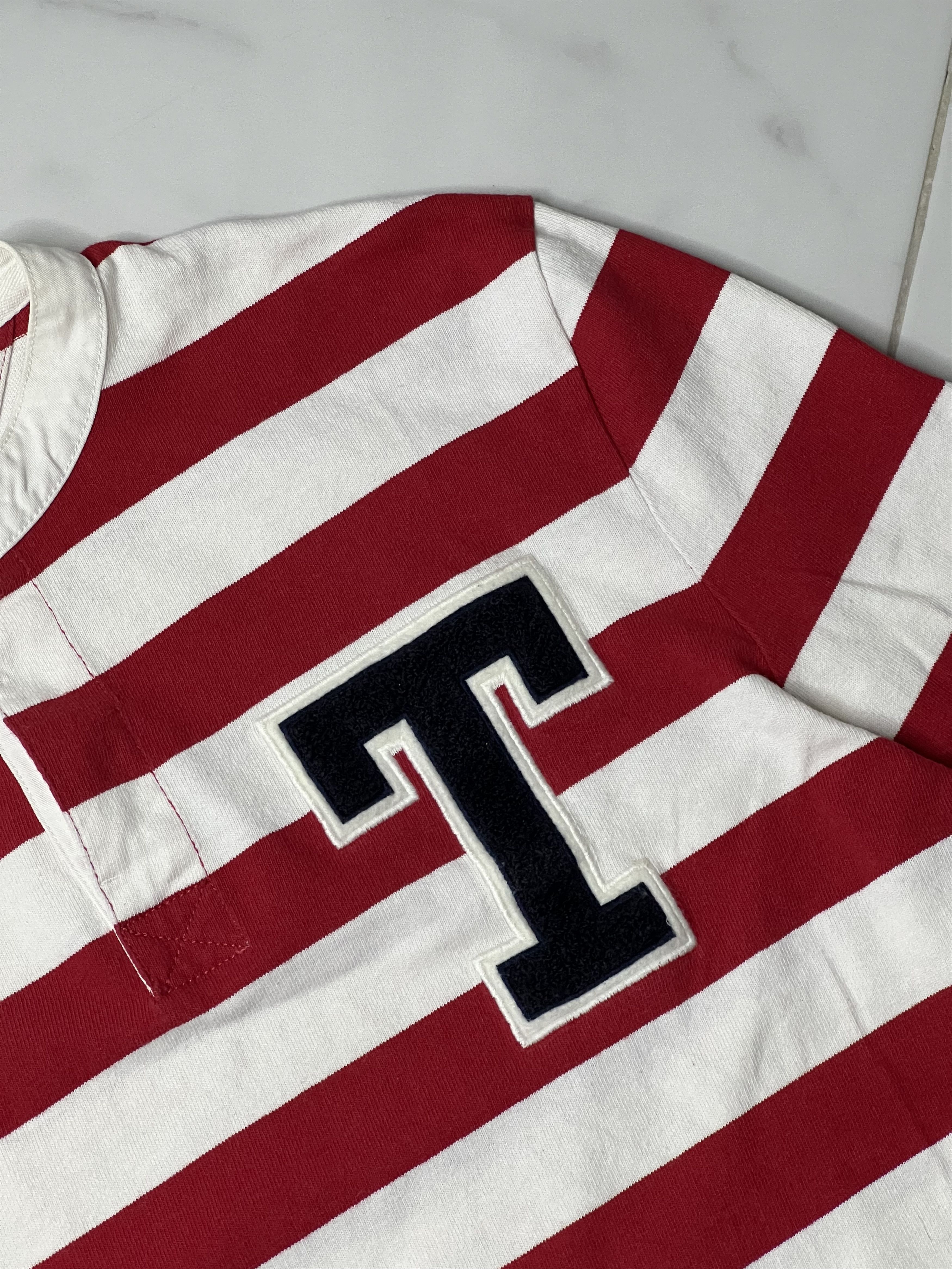 Tommy Hilfiger × Vintage Vintage Tommy Hilfiger stripped rugby longsleeve men’s Size US S / EU 44-46 / 1 - 3 Thumbnail