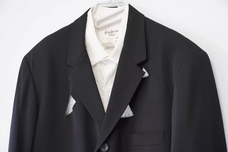 Yohji Yamamoto Yohji Yamamoto92SS Triangular Block Cutout Wool Jacket 2503 Size US S / EU 44-46 / 1 - 2 Thumbnail