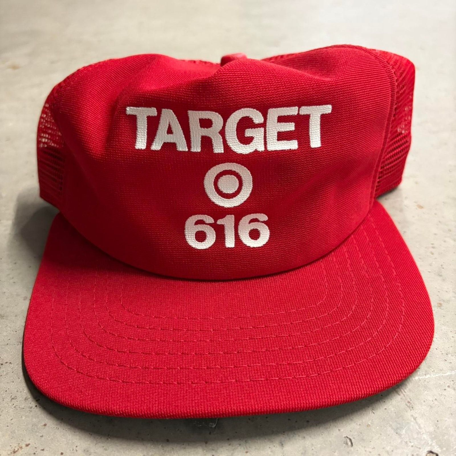 Japanese Brand × New Era × Vintage Crazy Vintage 80s New Era Target Snapback Mesh Trucker Hat Size ONE SIZE - 2 Thumbnail