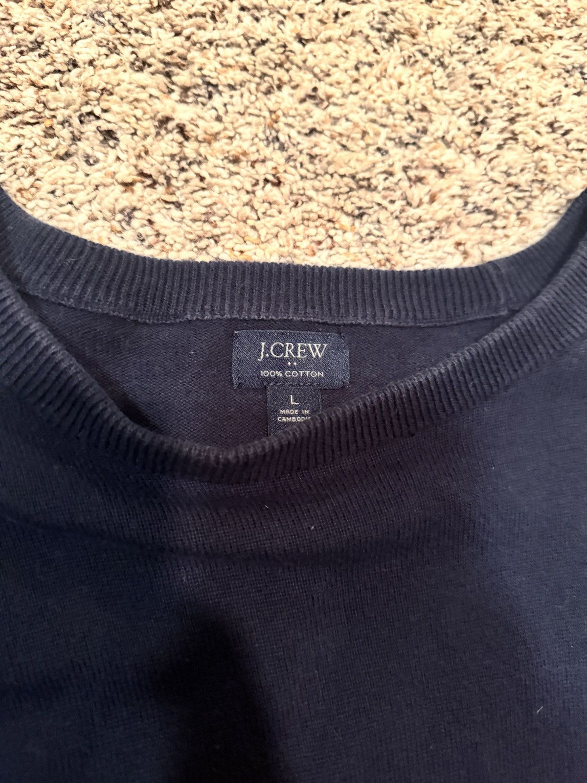 J.Crew J.crew navy sweater shirt Size US L / EU 52-54 / 3 - 2 Thumbnail