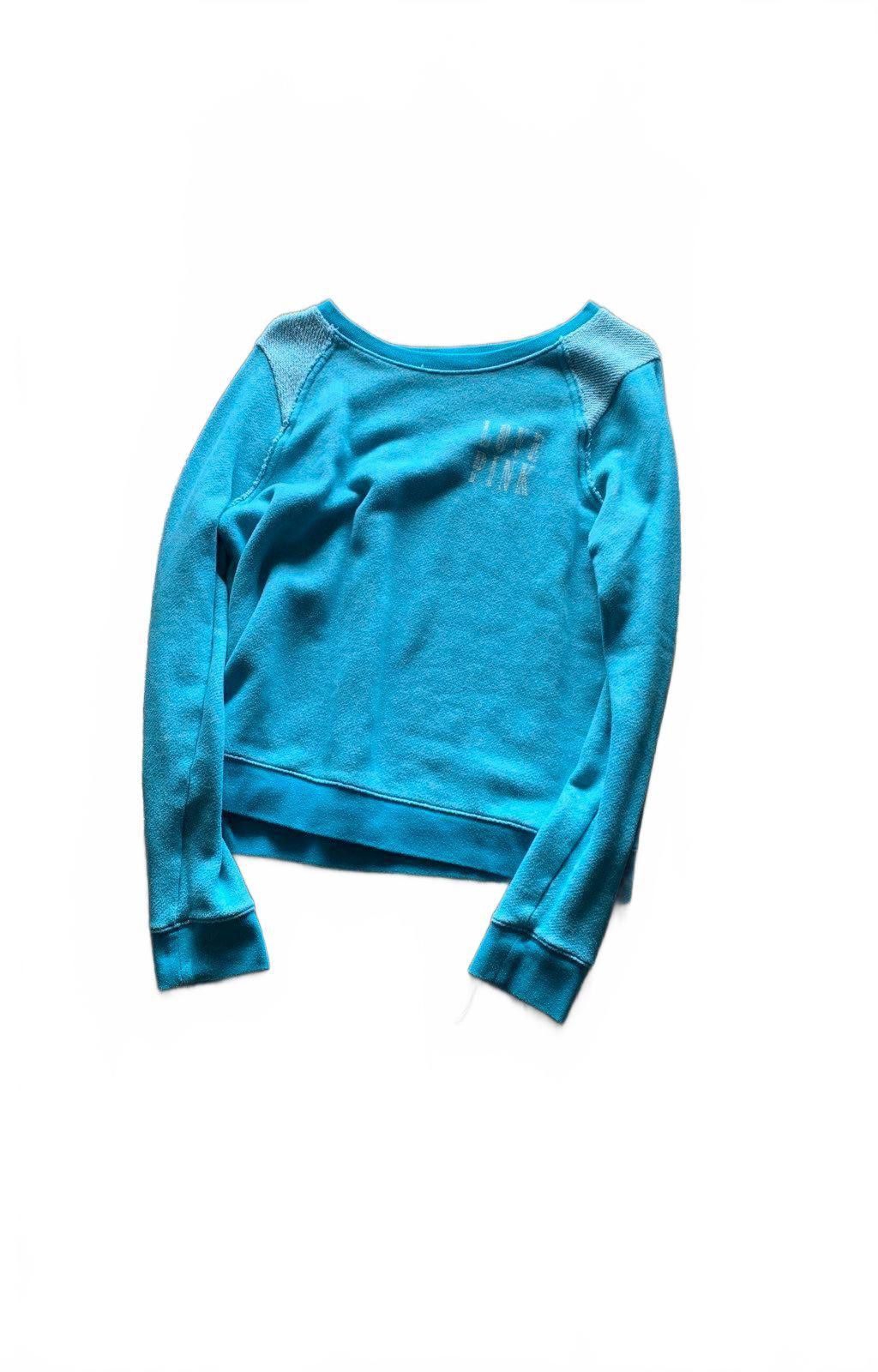 Pink Cozy Teal Cropped Sweatshirt - Perfect for Layering Size M / US 6-8 / IT 42-44 - 1 Thumbnail