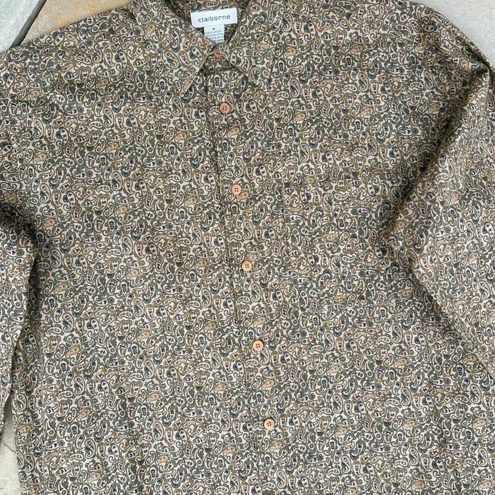 Liz Claiborne Vintage 90s Paisley Pattern Button Down Shirt Size US M / EU 48-50 / 2 - 2 Thumbnail