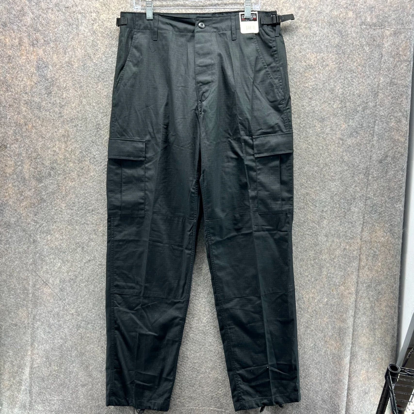 Vintage Tact Squad Pants Men Cargo Police Combat Ripstop Polyester Black NEW Size US 31 - 2 Thumbnail