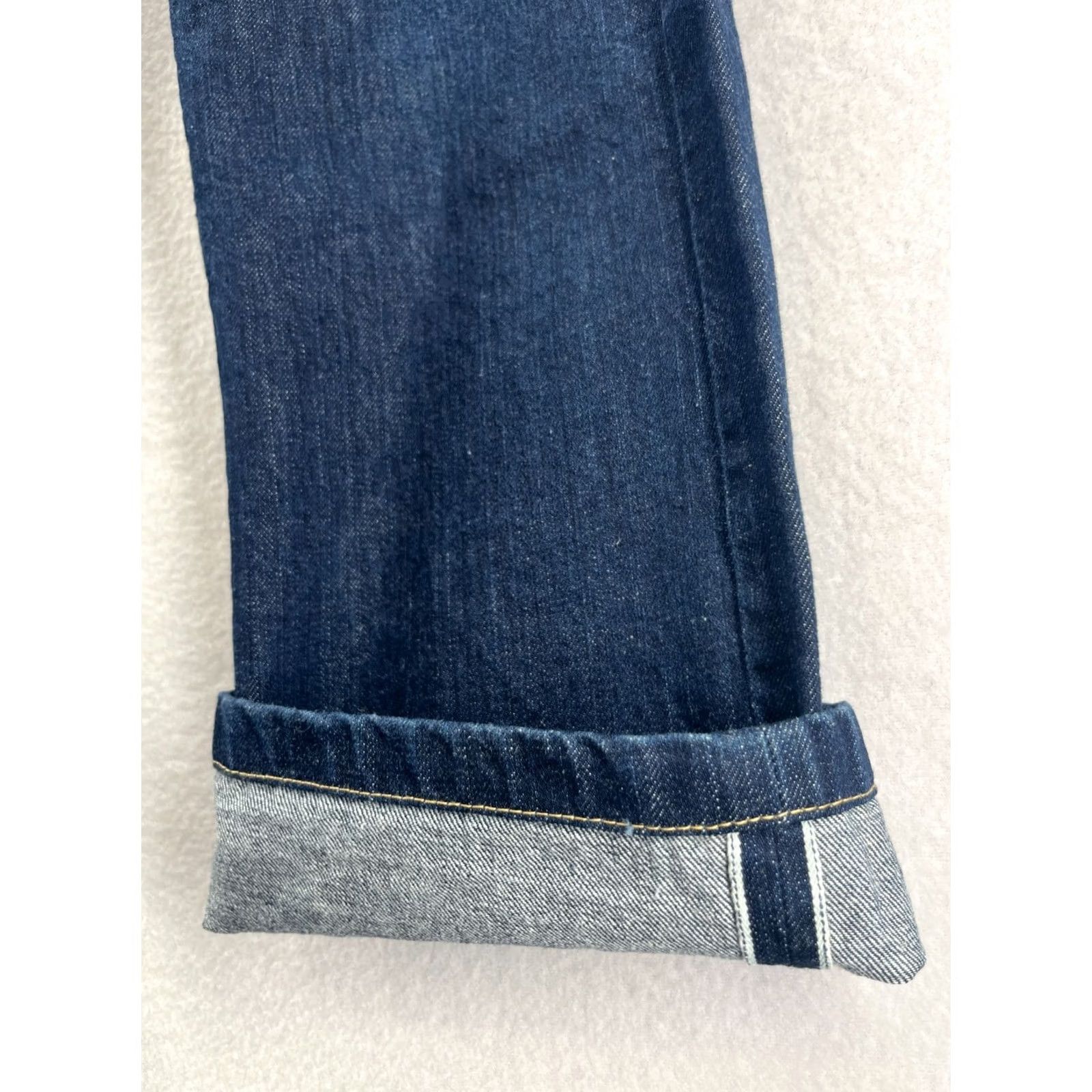 Vintage RIVI Jeans Mens 33 Straight Denim Cotton Blue Selvedge Button Fly USA Size US 33 - 2 Thumbnail