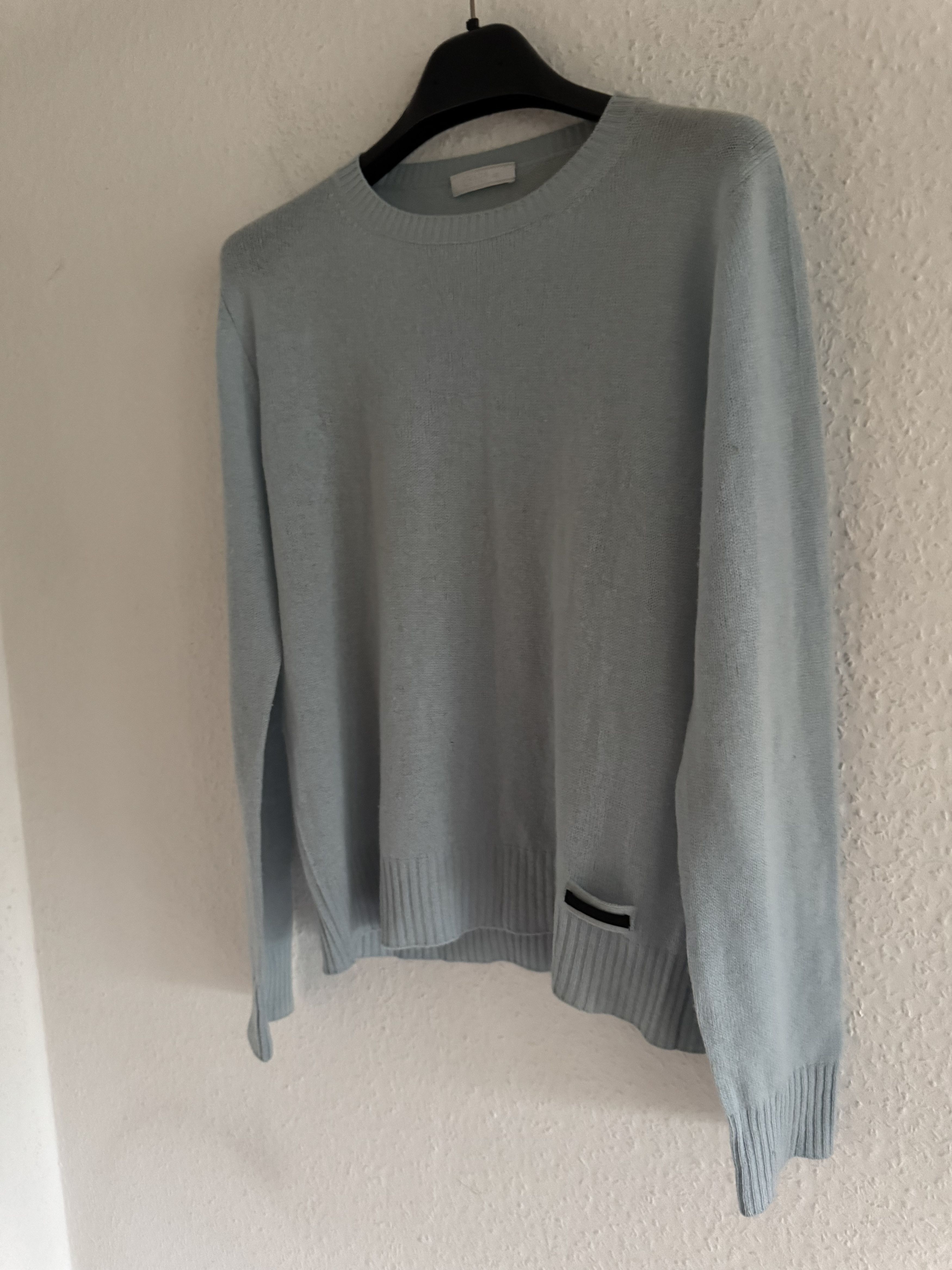 Prada Light Blue Knit Sweater Size US M / EU 48-50 / 2 - 3 Thumbnail
