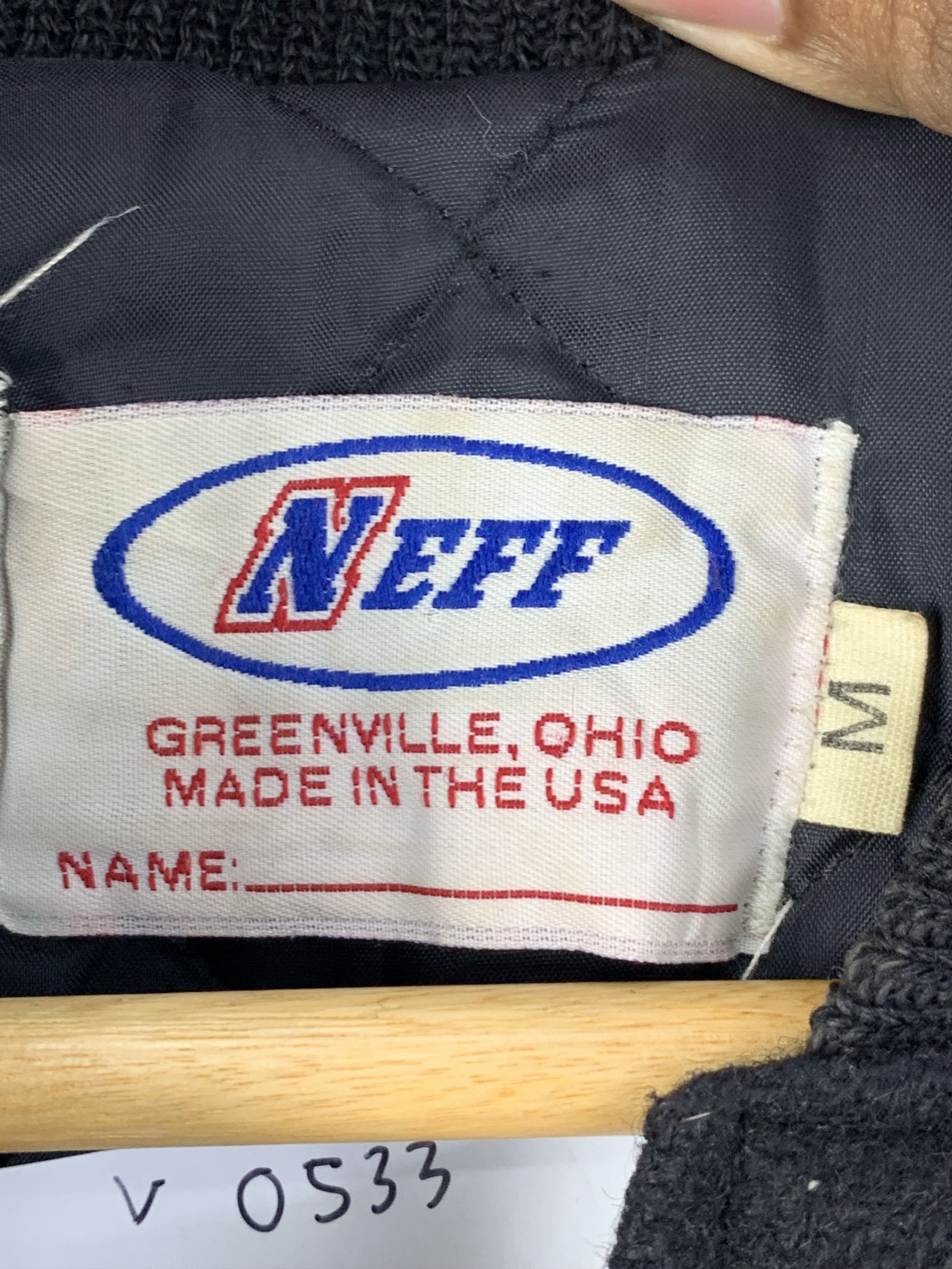 NEFF Vintage 80s Neff Buldogs Sleeve Leather Varsity Jacket V0533 Size US M / EU 48-50 / 2 - 13 Thumbnail