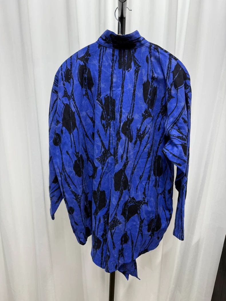 Issey Miyake Issey Miyake size:9 Blue tie-dyed printed irregular hem ca Size XXS / US 00 / IT 34 - 6 Thumbnail