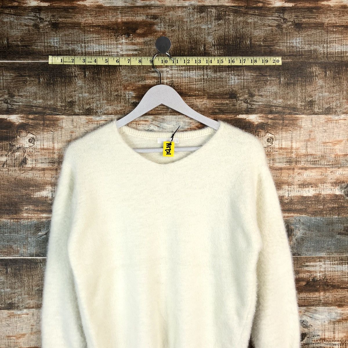 Vintage Dre Skip White mohair shaggy Knitwear #A1721 Size M / US 6-8 / IT 42-44 - 2 Thumbnail