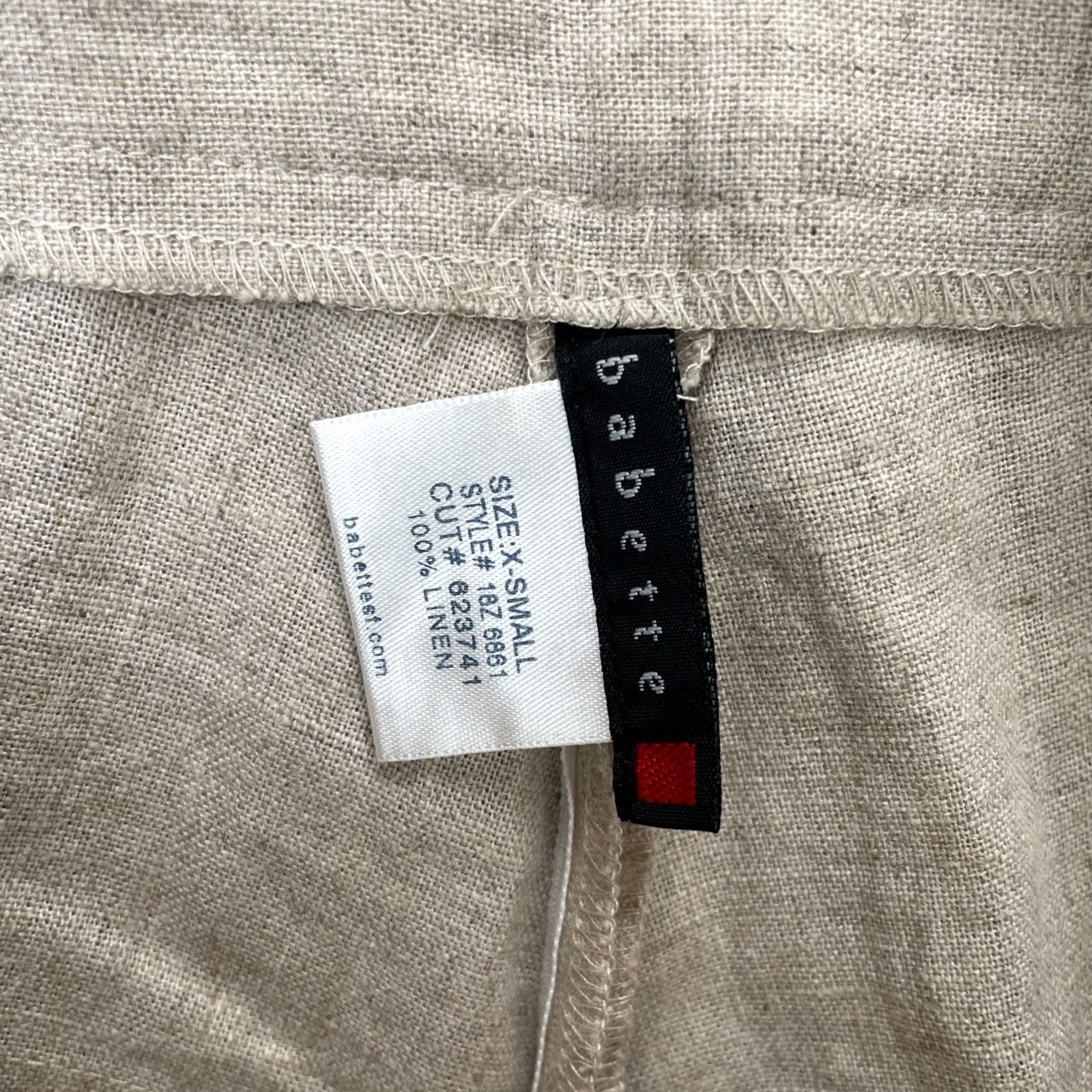 Vintage VINTAGE Babette Bermuda Shorts Womens XS Beige Linen Cuffed Beach Resort Size 26" / US 2 / IT 38 - 3 Thumbnail