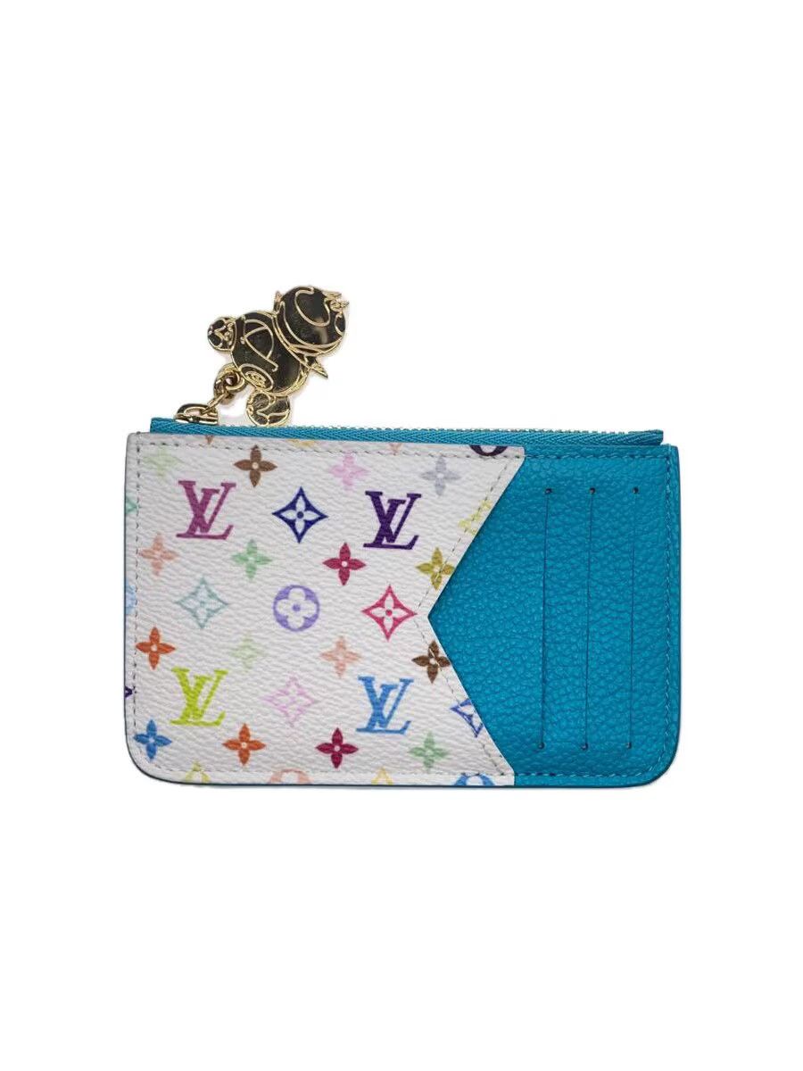Louis Vuitton Louis Vuitton Monogram Leather Coin Case Blue Size ONE SIZE - 1 Thumbnail