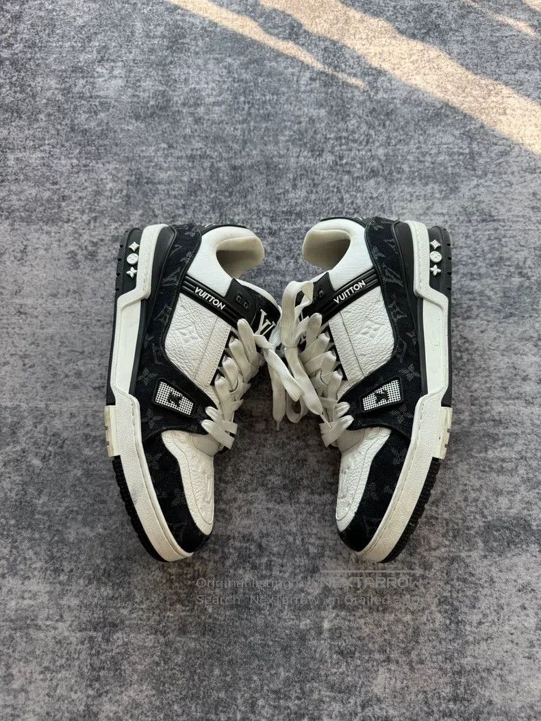 Louis Vuitton Louis Vuitton TRAINER Black and White Panda Cowboy shoes Size US 10 / EU 43 - 3 Thumbnail