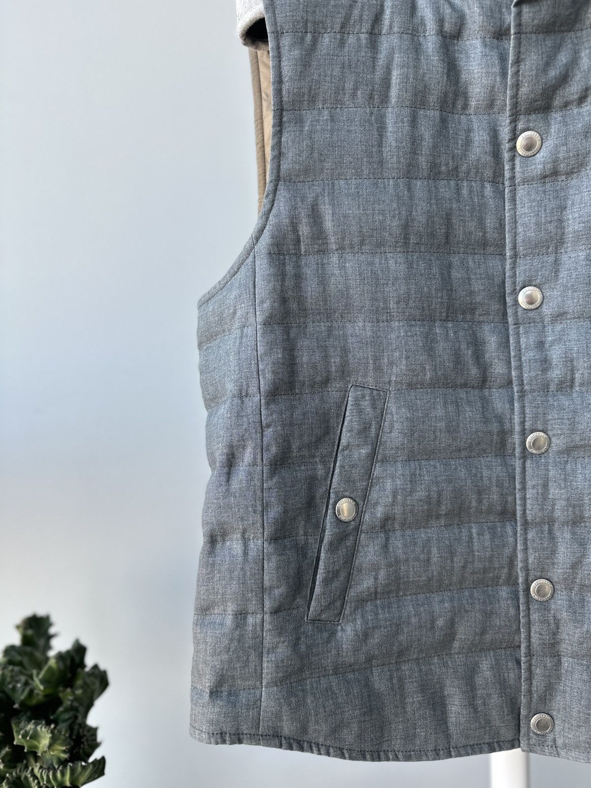Brunello Cucinelli RRP $3350 Brunello Cucinelli Down Navy Vest Size US M / EU 48-50 / 2 - 5 Thumbnail