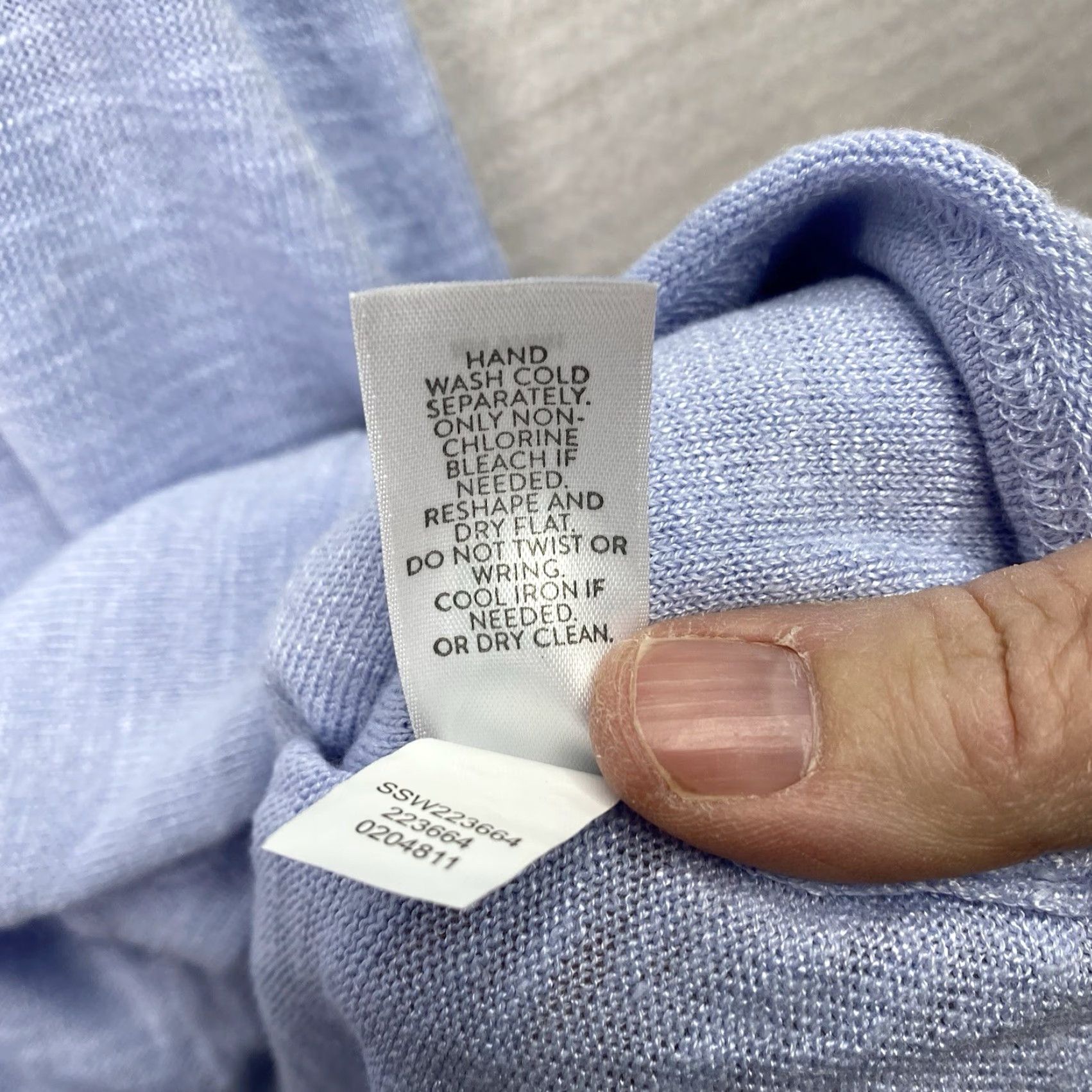J. Jill J. Jill Cardigan Sweater Tunic Womens 2X Green Linen Blend 3/4 Sleeve V-Neck Button Pockets Casual Size XXL / US 16-18 / IT 52-54 - 7 Thumbnail