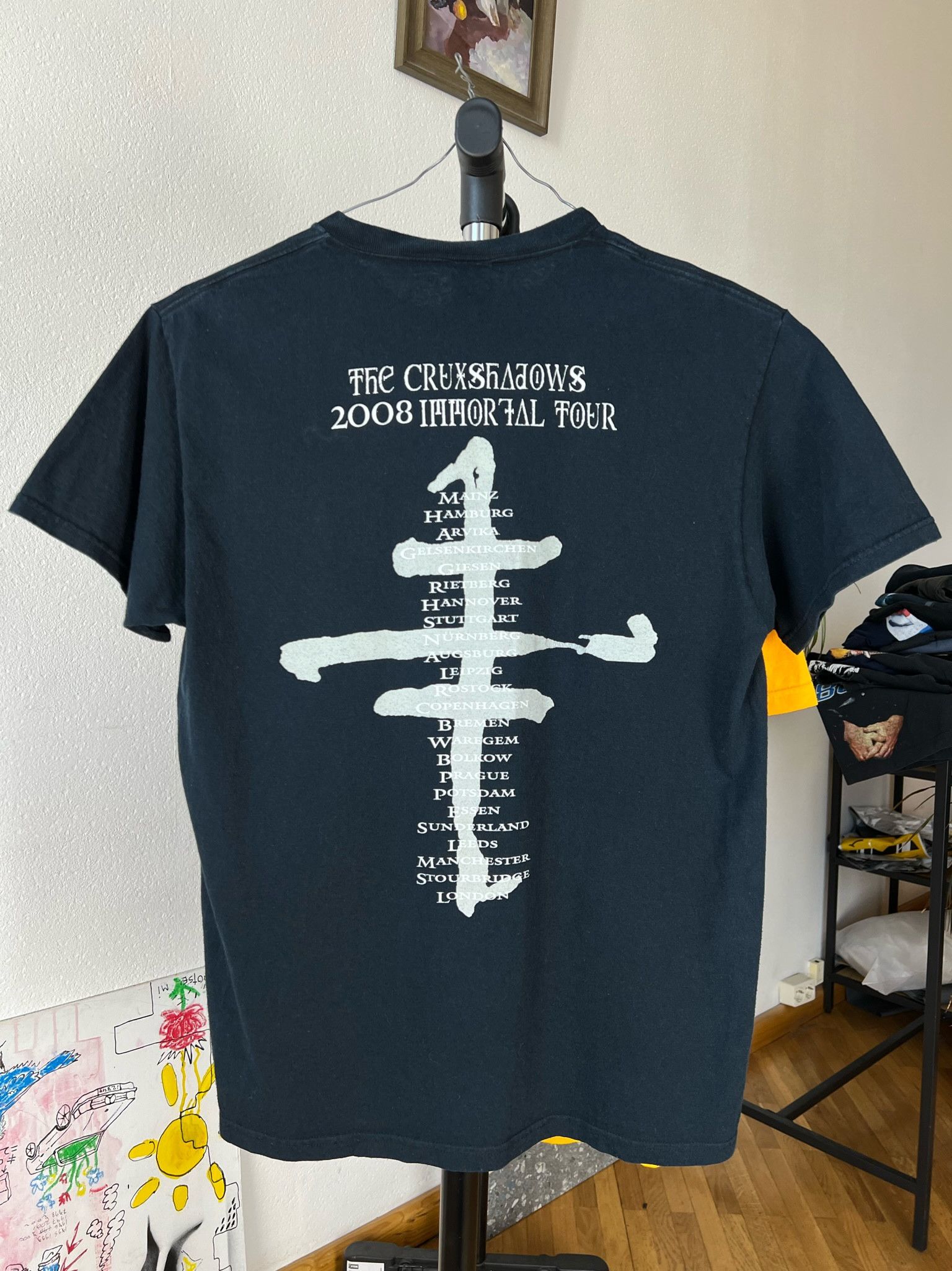 Band Tees × Vintage Vintage Ultra Rare The Cruxshadows Band Tee Alternative Rock Size US L / EU 52-54 / 3 - 2 Thumbnail