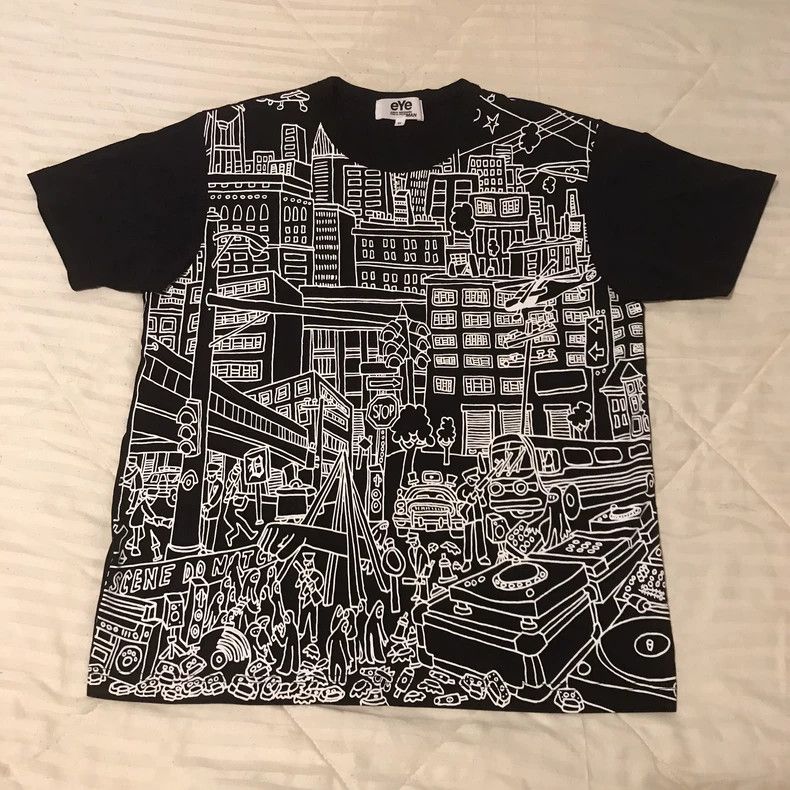 Junya Watanabe Junya watanabe 2018ss City Series Comic T-shirt Size US S / EU 44-46 / 1 - 1 Thumbnail