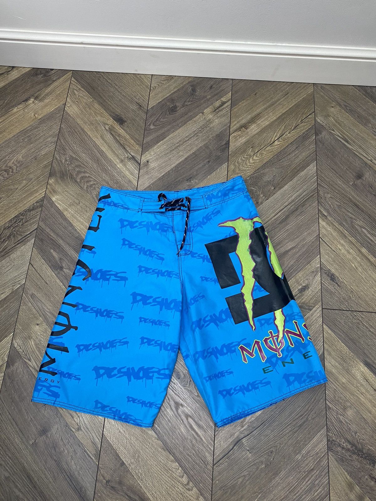 Designer × Vintage Vintage Monster Energy Shorts Size US 29 - 2 Thumbnail
