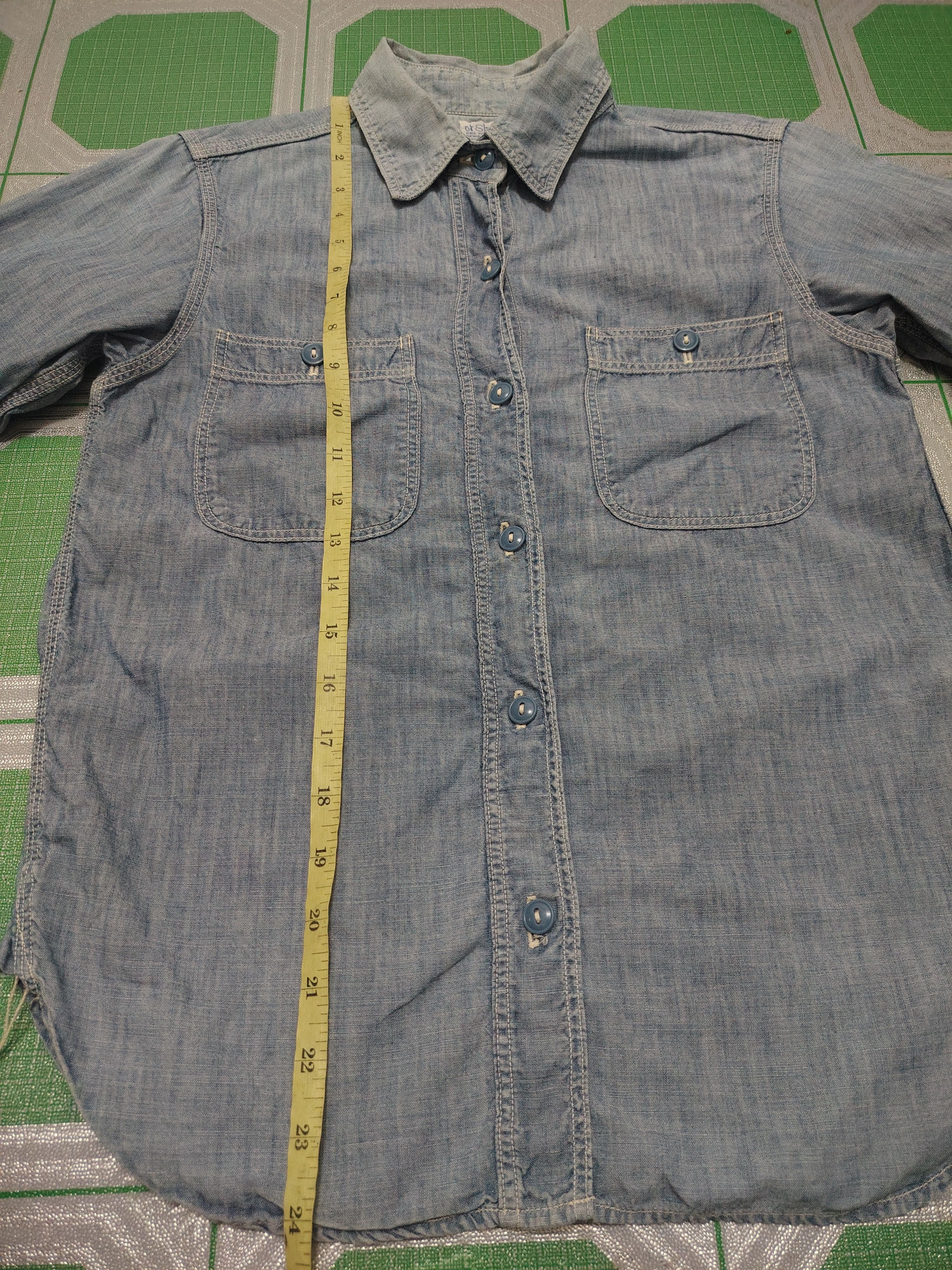 Orslow Vtg Orslow Faded Shirt Button up Size US S / EU 44-46 / 1 - 13 Thumbnail