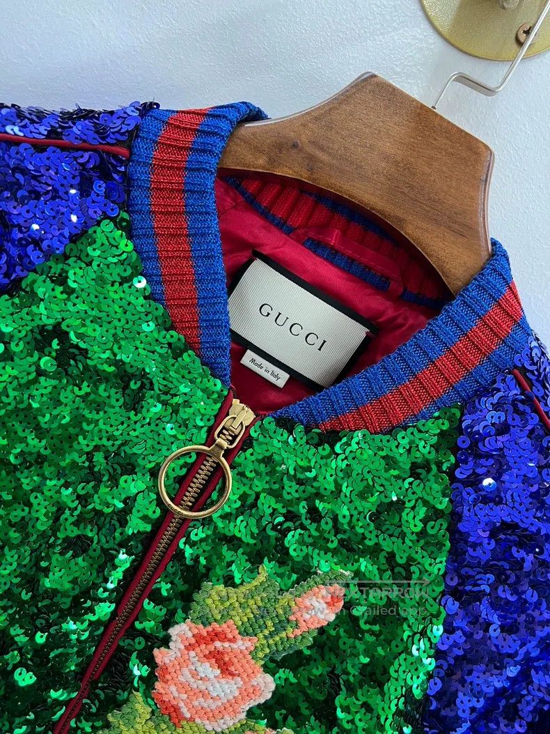 Gucci Gucci Tiger head sequin embroidered baseball suit heavy in Size XS / US 0-2 / IT 36-38 - 3 Thumbnail