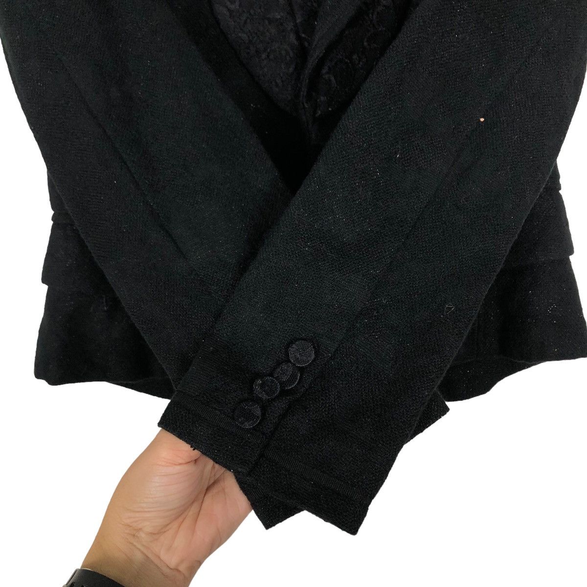 Enchantment 🔥Vtg Tweed Cropped Jacket Enchanment Issey Miyake Size M / US 6-8 / IT 42-44 - 13 Thumbnail