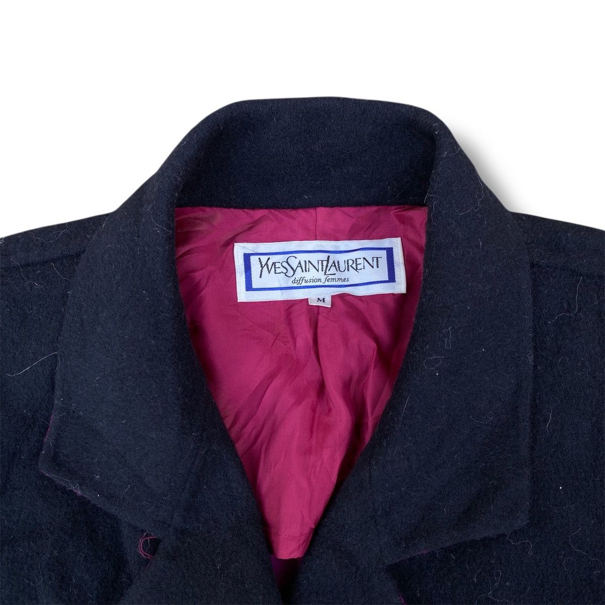 Yves Saint Laurent Vintage Yves Saint Laurent Wool Long Jacket. #F9 Size M / US 6-8 / IT 42-44 - 4 Thumbnail