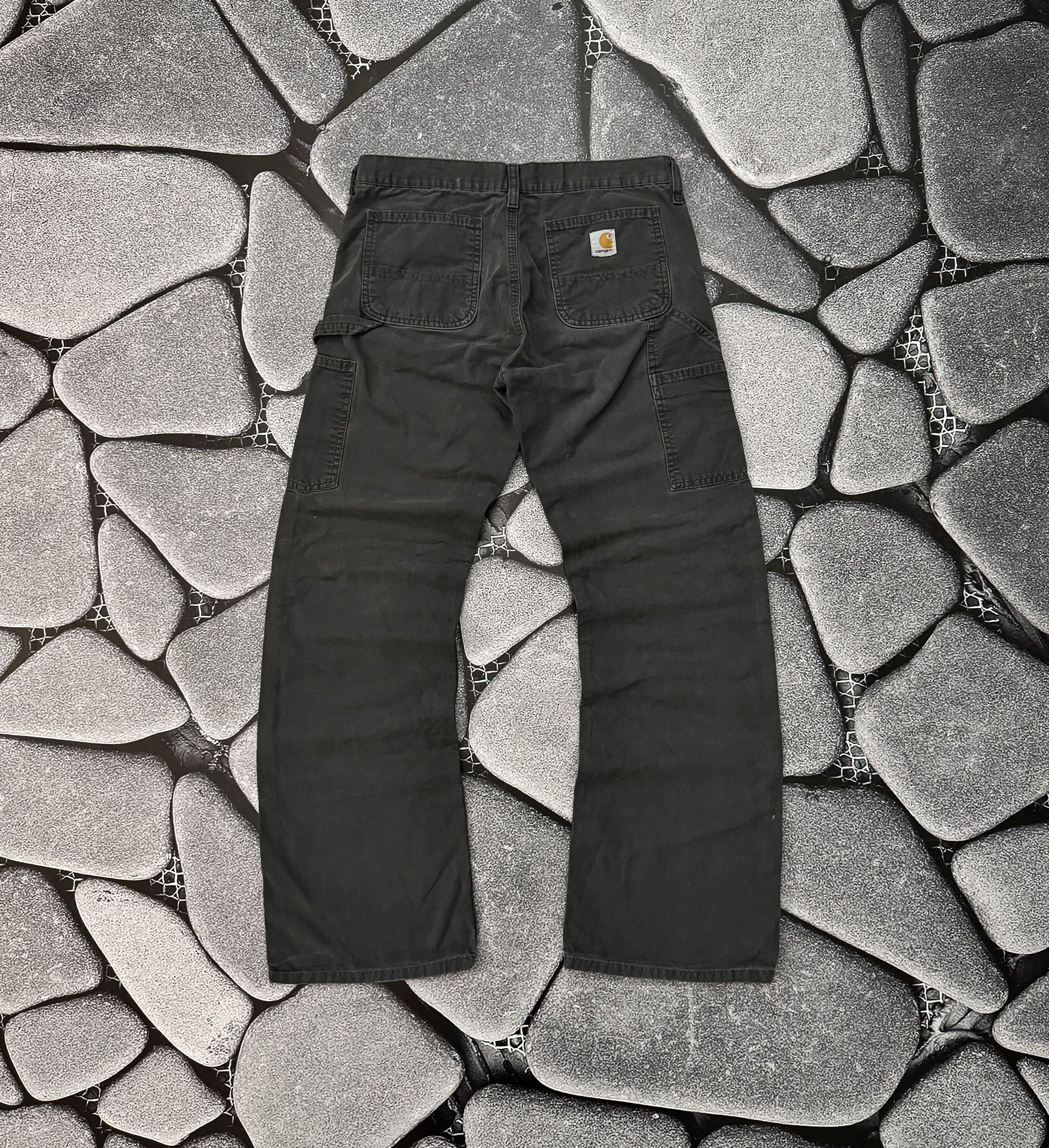 Carhartt CARHARTT WOMEN'S SINGLE KNEE PANT VINTAGE GREY DENIM JEANS Size US 29 - 1 Thumbnail