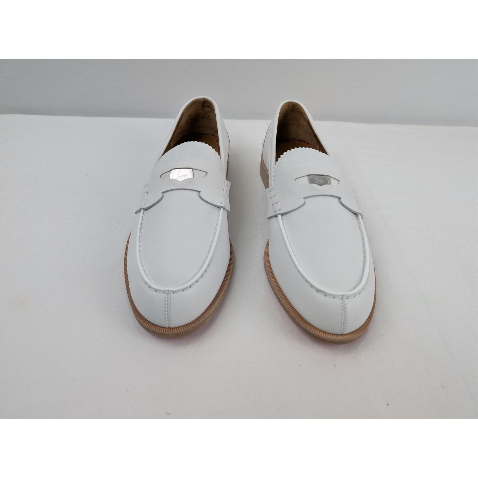 Christian Louboutin o1rshd1 Penny Flat Shoe Boots in White Size US 8.5 / EU 41-42 - 10 Thumbnail