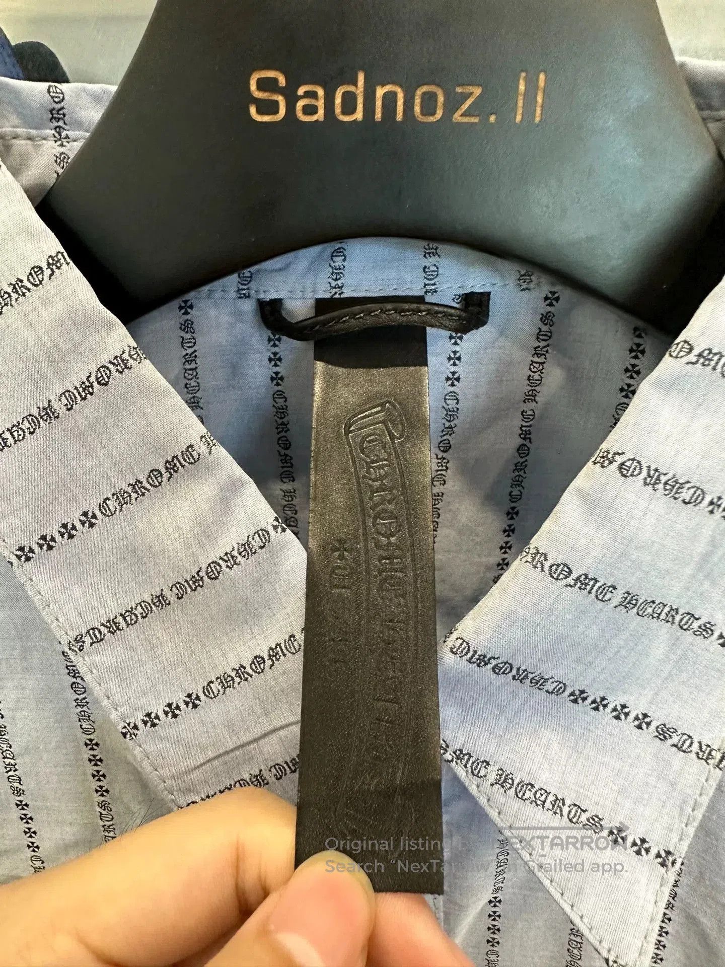 Chrome Hearts Chrome Hearts Blue Striped Shirt L. Size US L / EU 52-54 / 3 - 4 Thumbnail