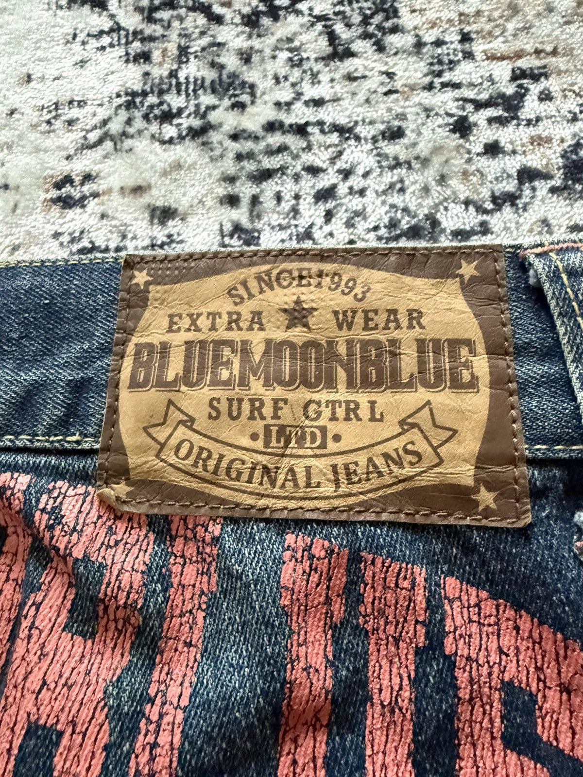 Hysteric Glamour BlueMoon Japan Paneled Surf Edition Straight Jeans Size US 30 / EU 46 - 21 Thumbnail