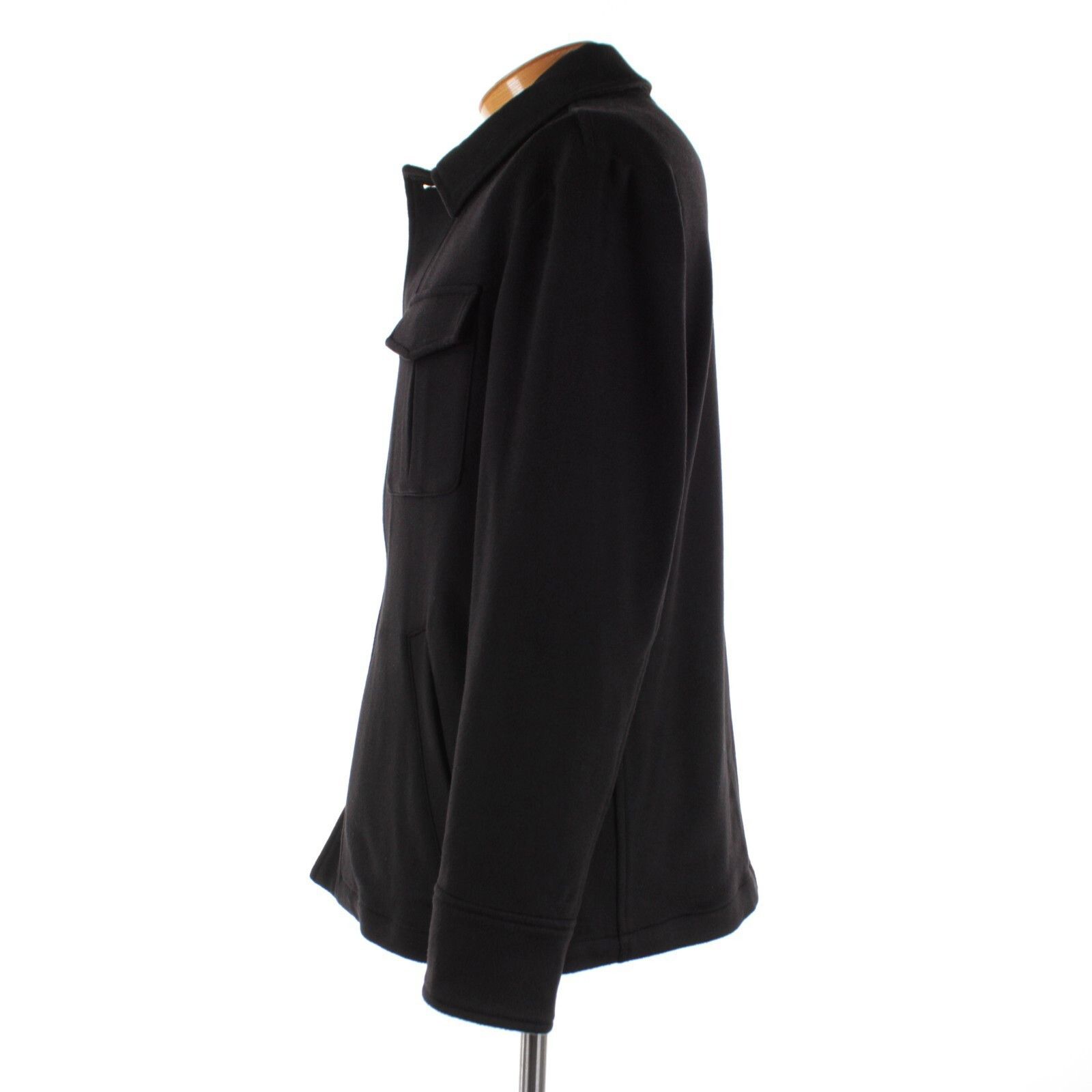 Luciano Barbera Luciano Barbera Overshirt Size M US In Black Cashmere Size US M / EU 48-50 / 2 - 3 Thumbnail