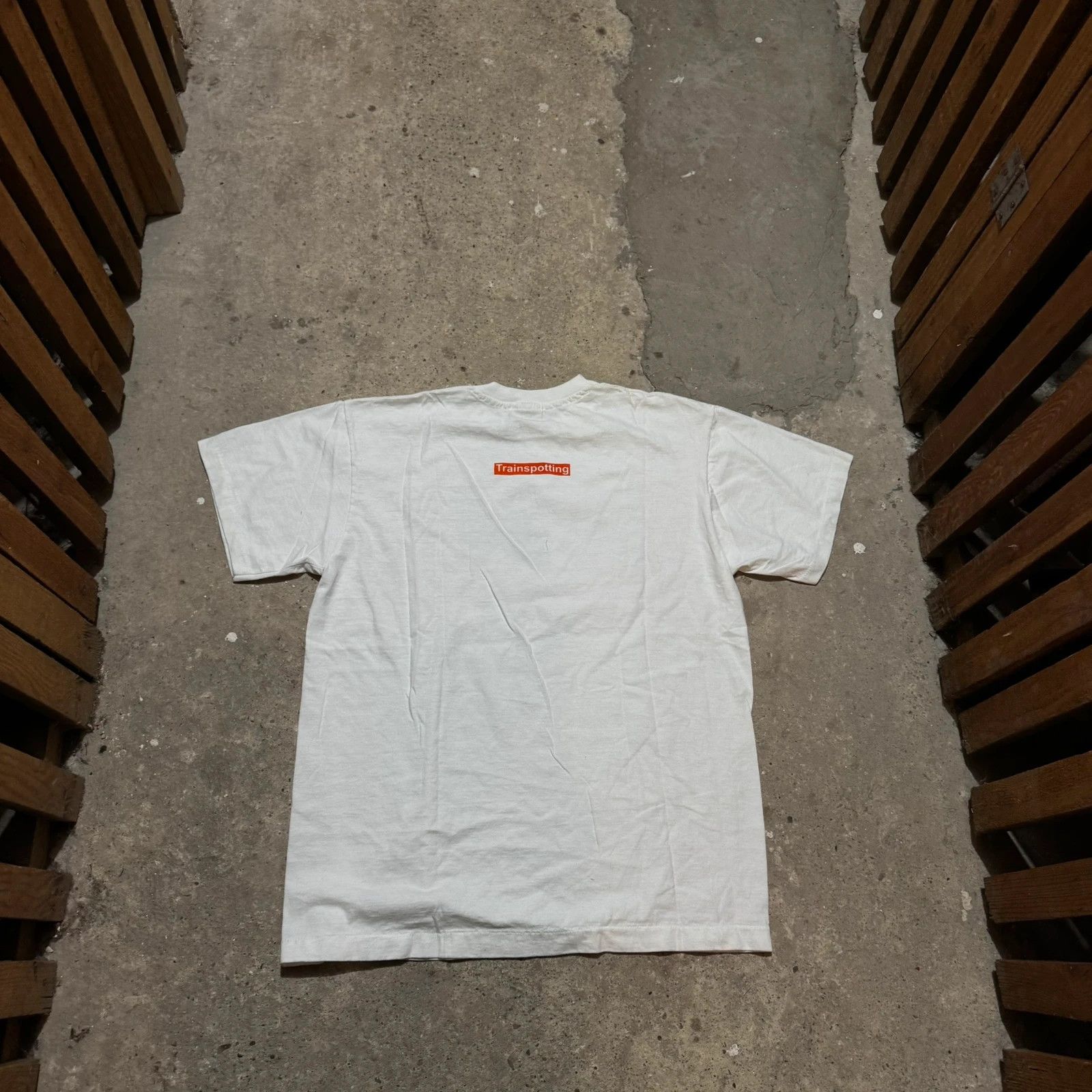 Vintage Vintage Trainspotting 90s t-shirt Size US XL / EU 56 / 4 - 2 Thumbnail