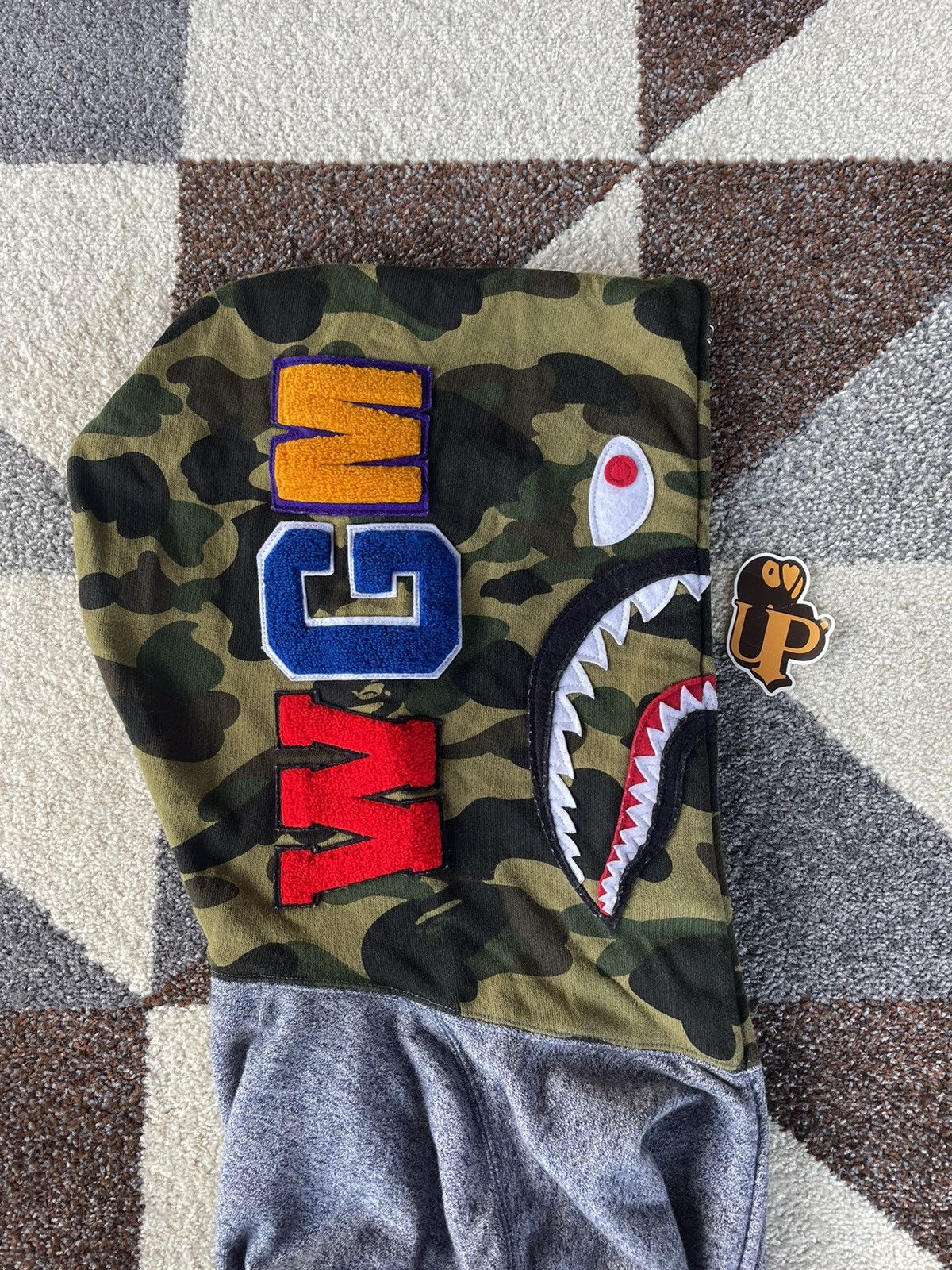 Bape Bape Half Camo Shark Fullzip Hoodie Size US L / EU 52-54 / 3 - 4 Thumbnail