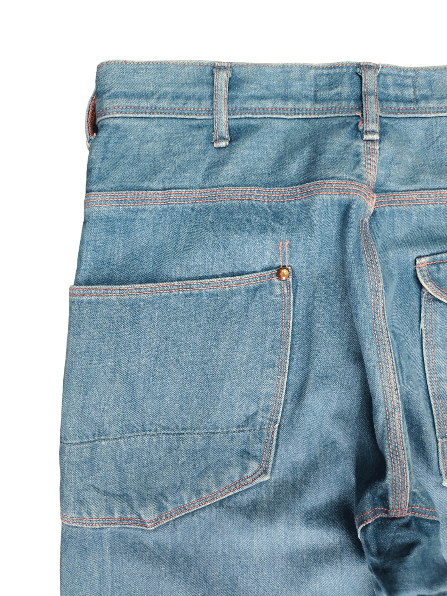 Spellbound 1990s Spellbound Jpn Workers Denim Pants 45rpm Orslow Style Size US 29 - 14 Thumbnail