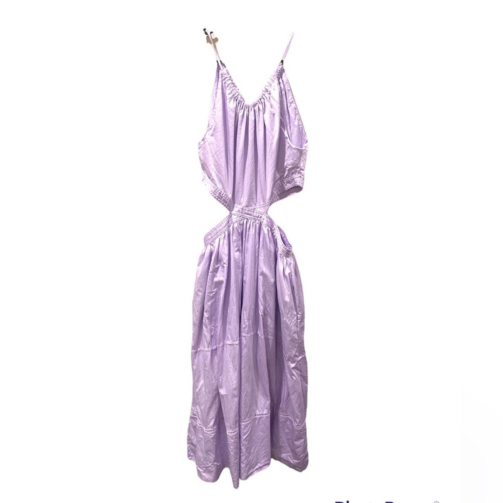 Designer Revolve Something Navy Cut Out Midi Dress in Purple M Size M / US 6-8 / IT 42-44 - 4 Thumbnail
