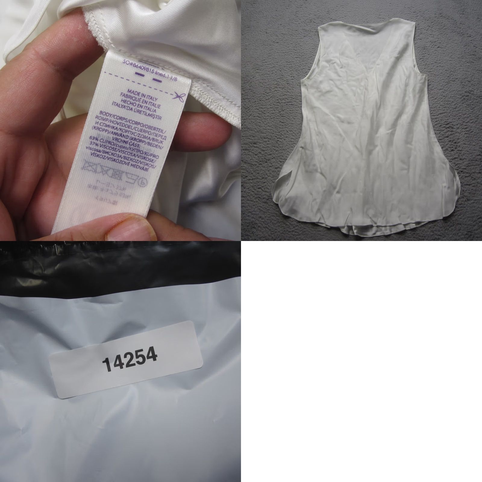 Ralph Lauren Purple Label Ralph Lauren Purple Label Blouse Women 14 White Sleeveless Satin Casual Size XL / US 12-14 / IT 48-50 - 8 Thumbnail