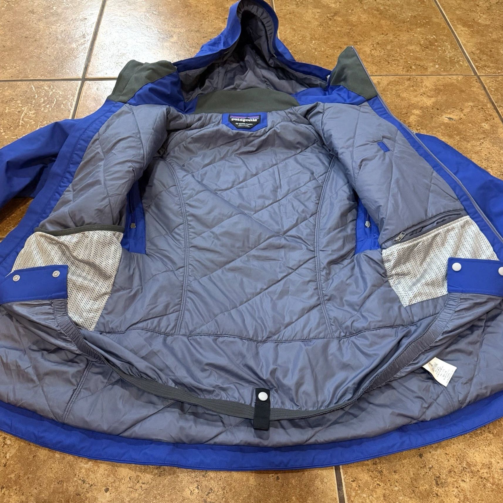 Patagonia Patagonia Snowbelle Jacket Insulated Style # 31109 Blue Purple XS Womens Ski Jacket Weatherproof Insulated Waterproof H2NO Size XS / US 0-2 / IT 36-38 - 3 Thumbnail