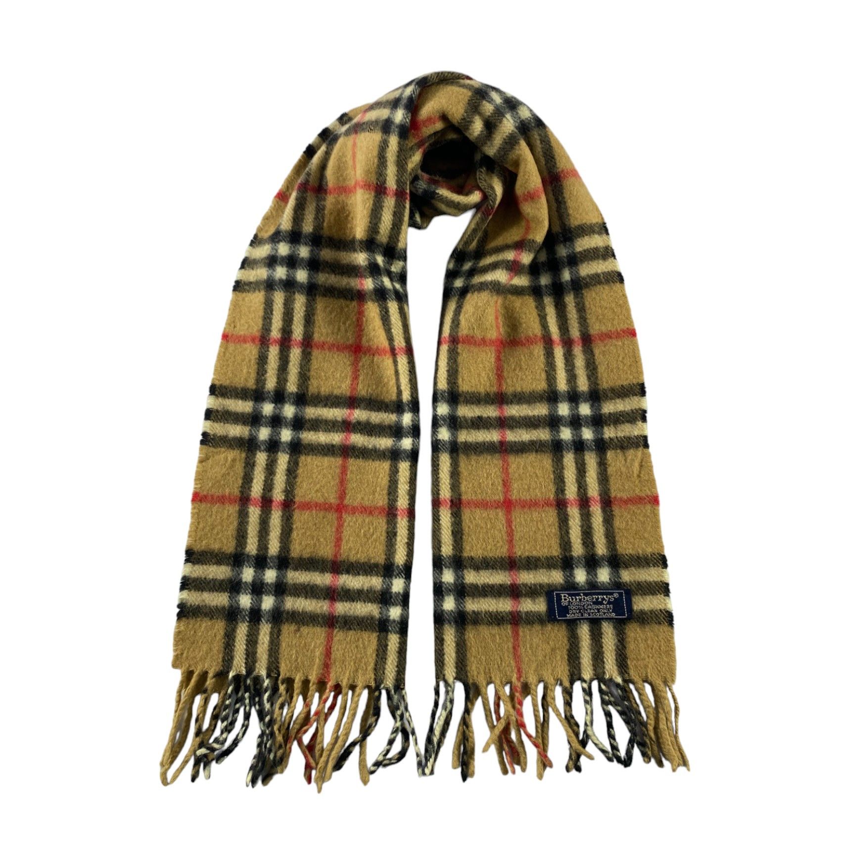 Burberry × Vintage Burberry Scarf / Muffler / Neckwear - WW1634 Size ONE SIZE - 1 Thumbnail