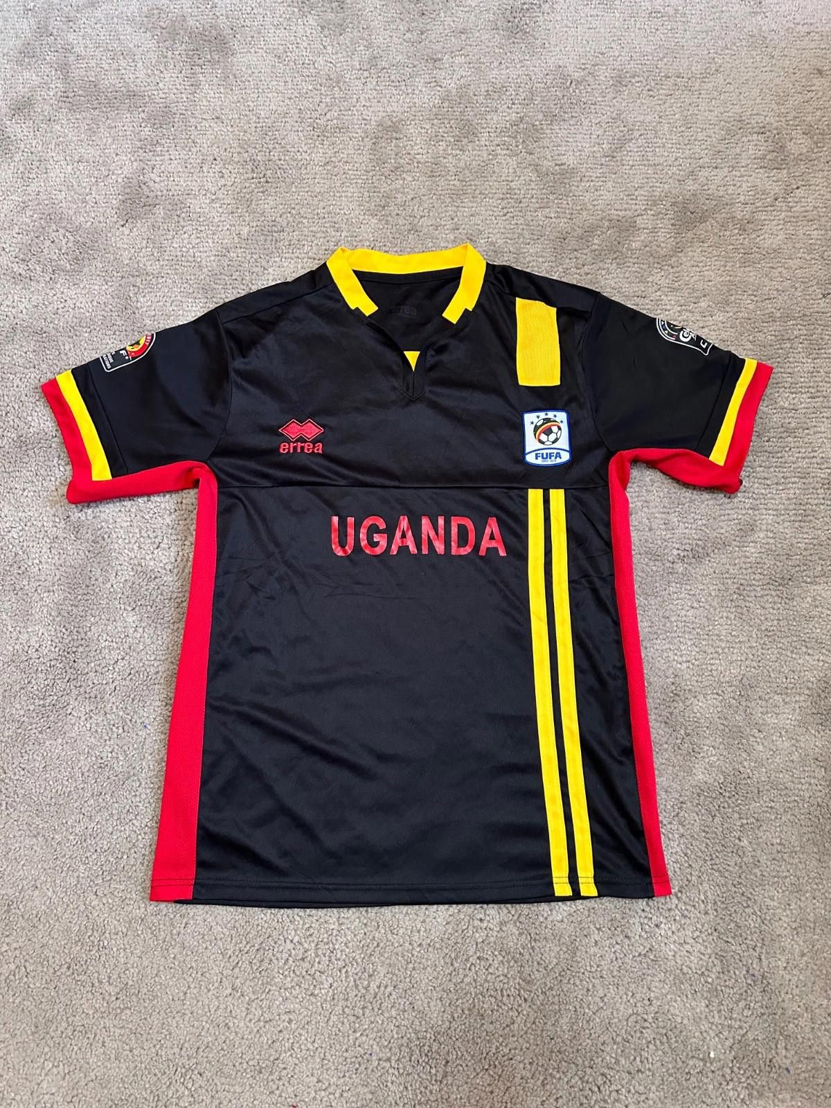 Errea 2017 Errea Fufa Uganda National Team Black Soccer Jersey Size US M / EU 48-50 / 2 - 1 Thumbnail
